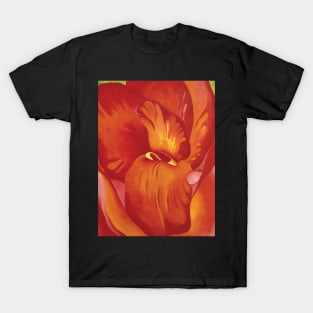 Canna Red and Orange by GeorgiaO'Keeffe T-Shirt
